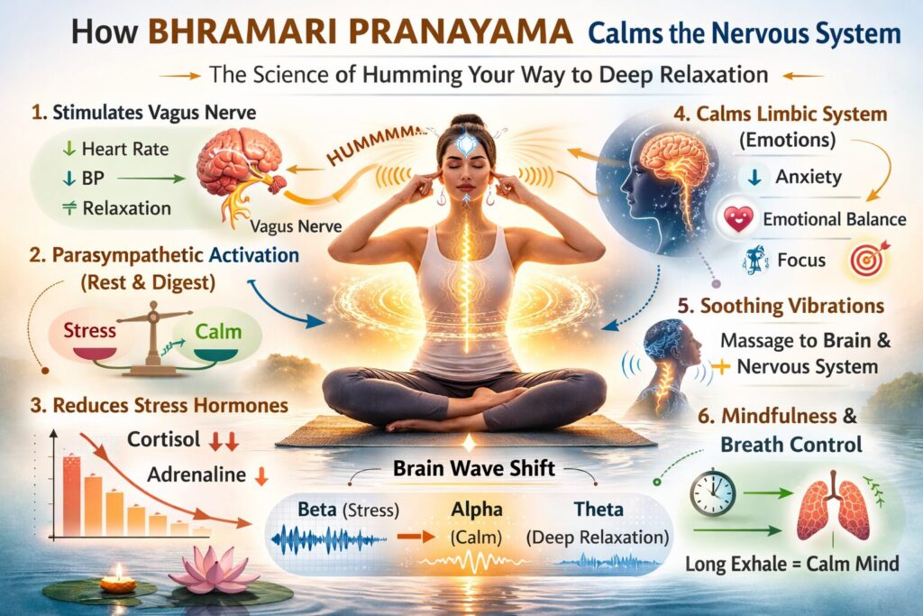 BHRAMARI PRANAYAMA IYENGAR - BENEFITS