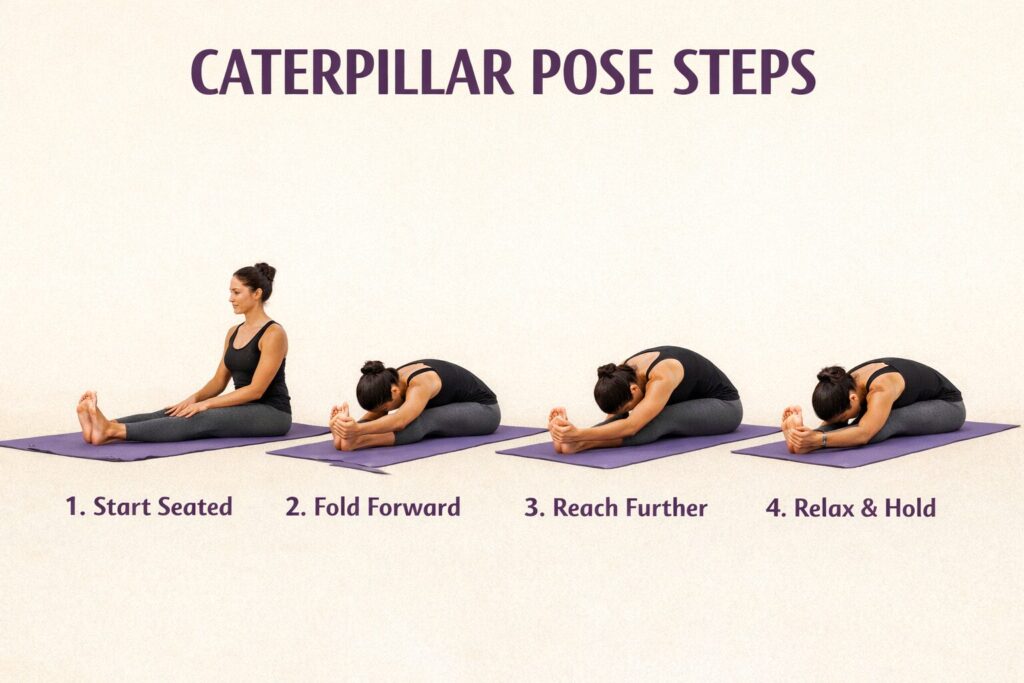 CATERPILLAR POSE STEPS