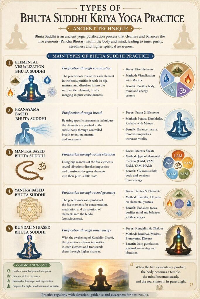 TYPES OF BHUTA SUDDHI